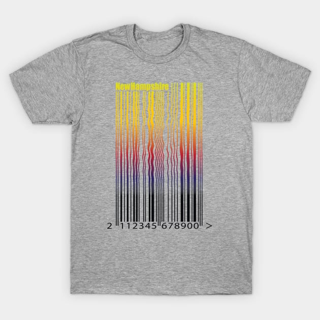 Rainbow barcode T-Shirt by New Hampshire Magazine